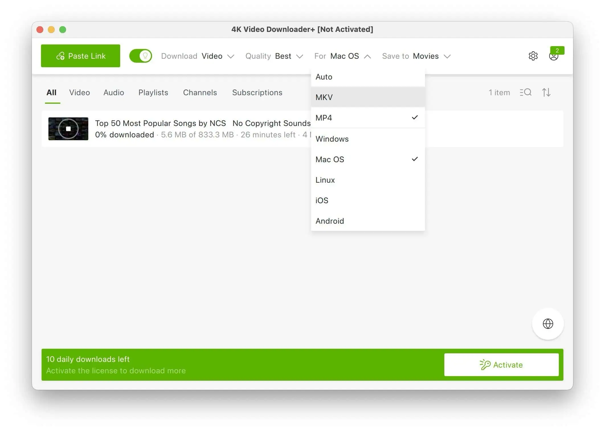 تنزيل 4K Video Downloader لأجهزة ماك مجانًا