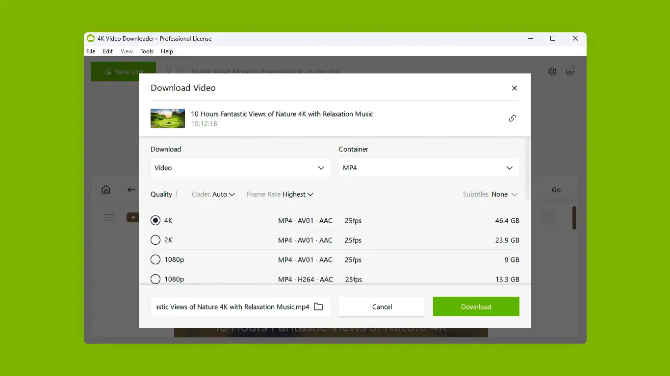 تنزيل 4K Video Downloader لأجهزة ماك مجانًا