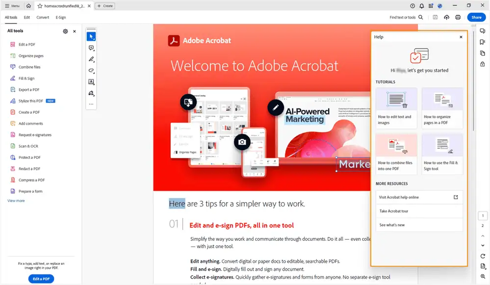 تحميل برنامج Adobe Acrobat Reader مجانًا