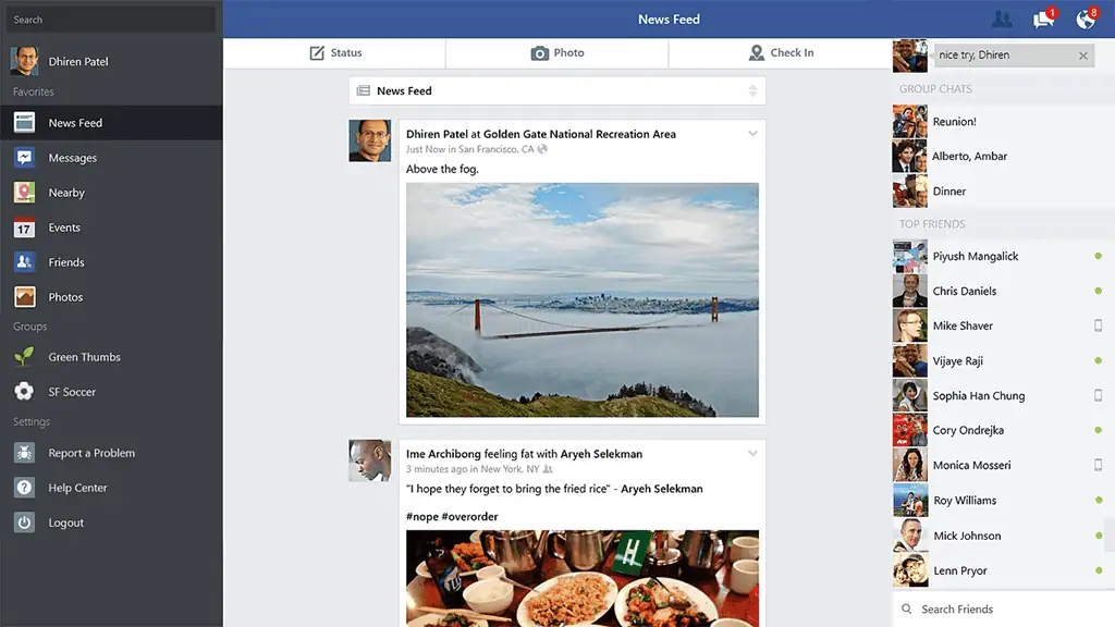 تنزيل فيسبوك للكمبيوتر ويندوز 7 & 10 Facebook Desktop مجاناً