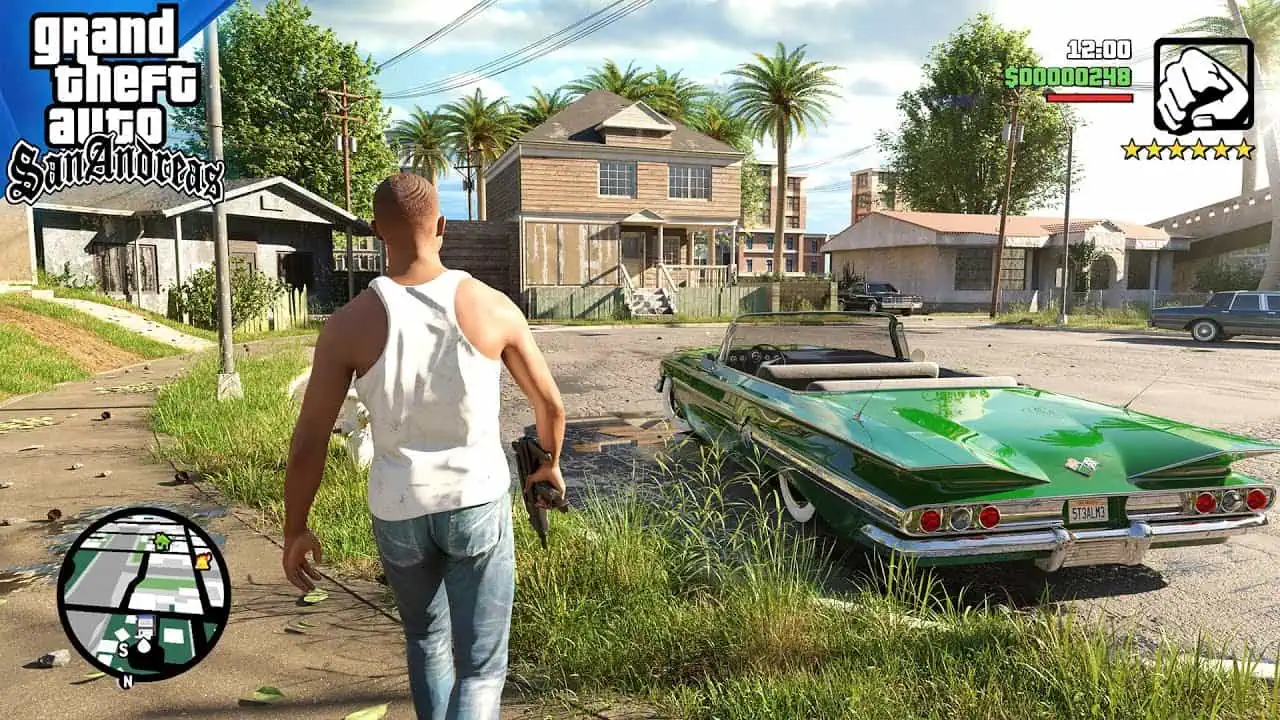 تحميل لعبة GTA San Andreas مهكرة مع قائمة الغش 2025 مجاناً