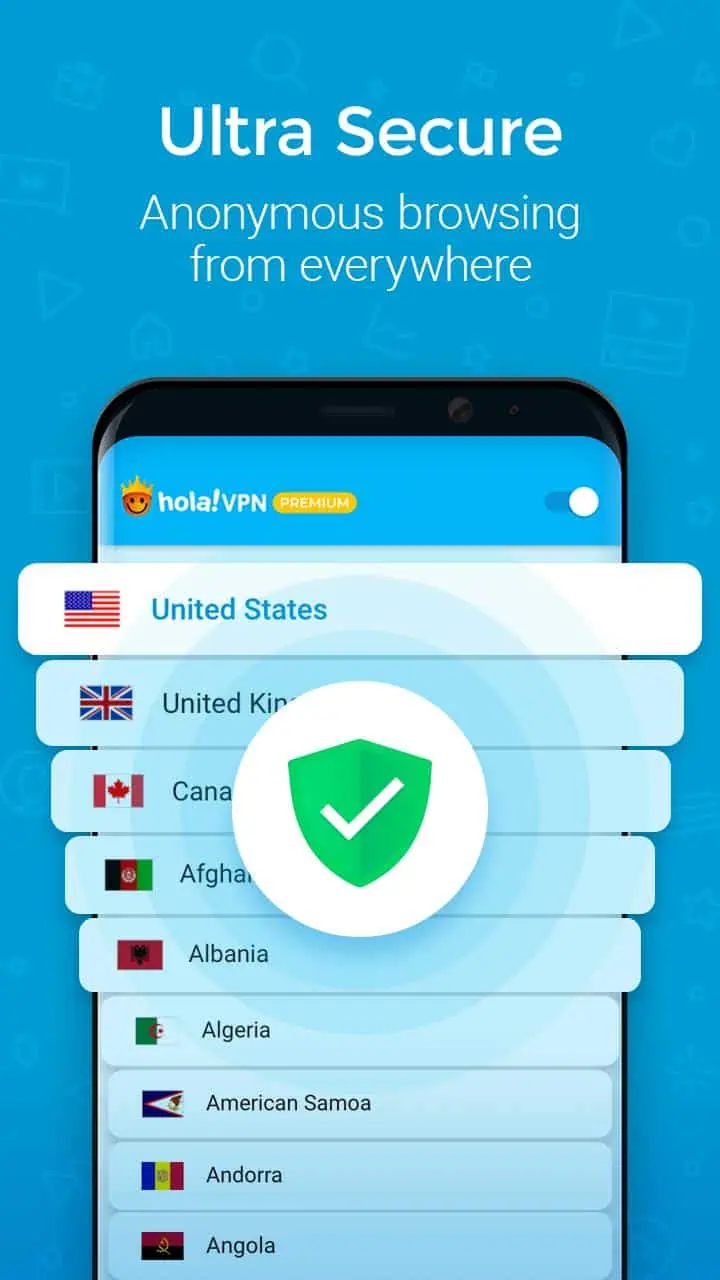 تحميل برنامج Hola VPN PLUS مهكر 2025 أخر اصدار APK للأندرويد