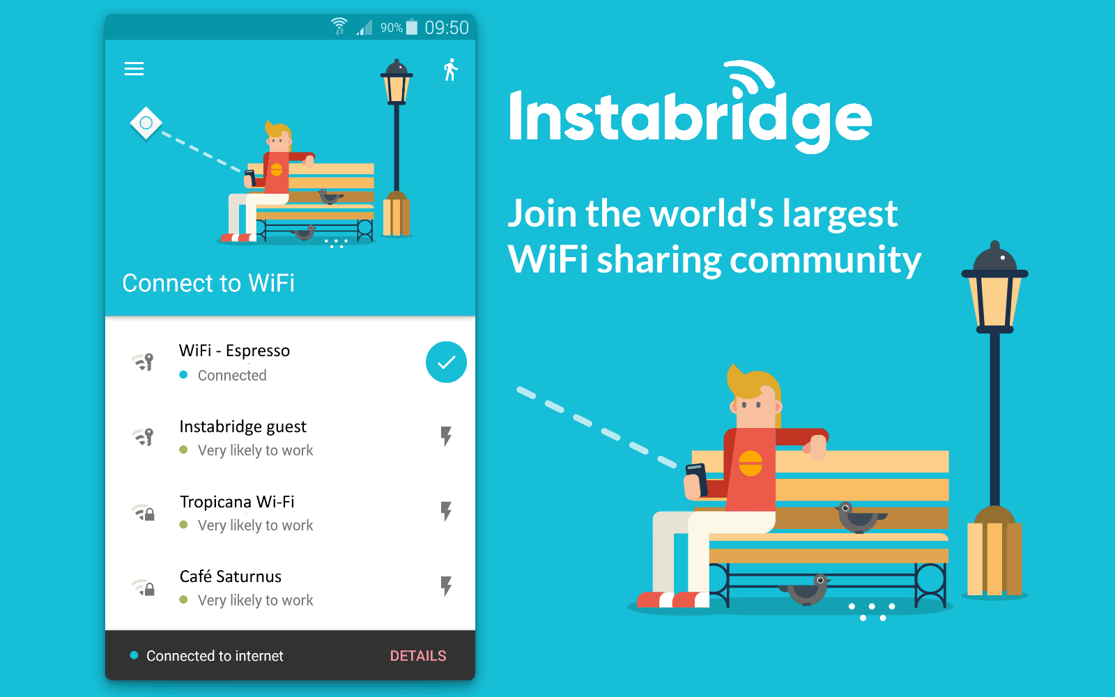 تنزيل برنامج Instabridge 2025 واي فاي مجاني مهكر APK مجاناً