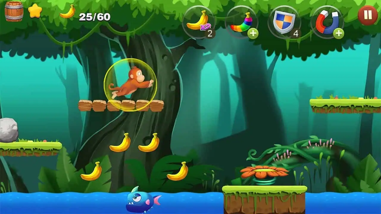 تحميل لعبة Jungle Monkey Run مهكرة 2025 للأندرويد APK مجاناً