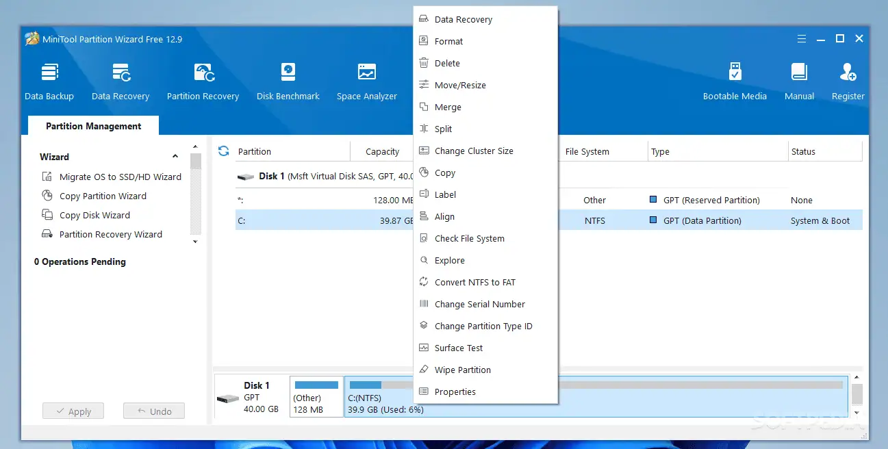 تنزيل MiniTool Partition Wizard مجانًا