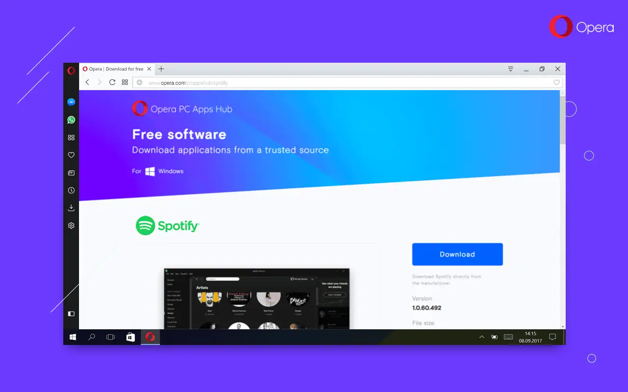 تحميل متصفح Opera للكمبيوتر الشخصي مجانًا