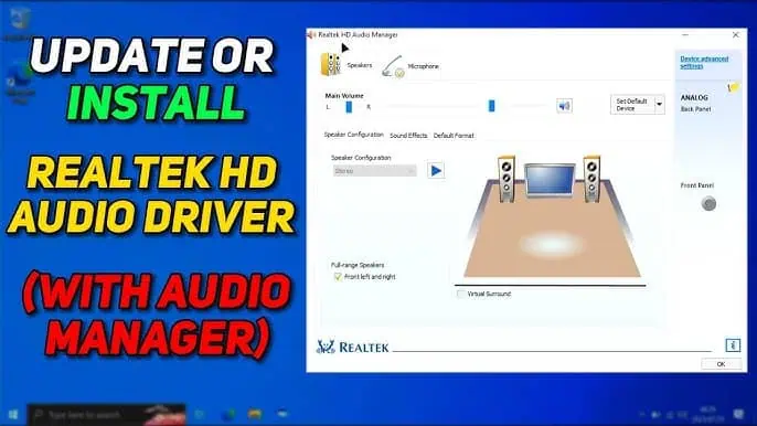 تحميل برامج تشغيل Realtek High Definition Audio مجانًا