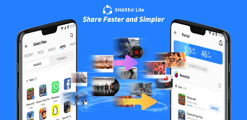 تنزيل شيرت لايت SHAREit Lite مهكر 2025 أخر إصدار APK مجاناً
