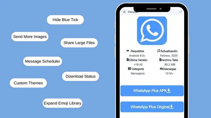 تنزيل واتساب بلس الازرق 2025 WhatsApp Plus Blue أخر تحديث